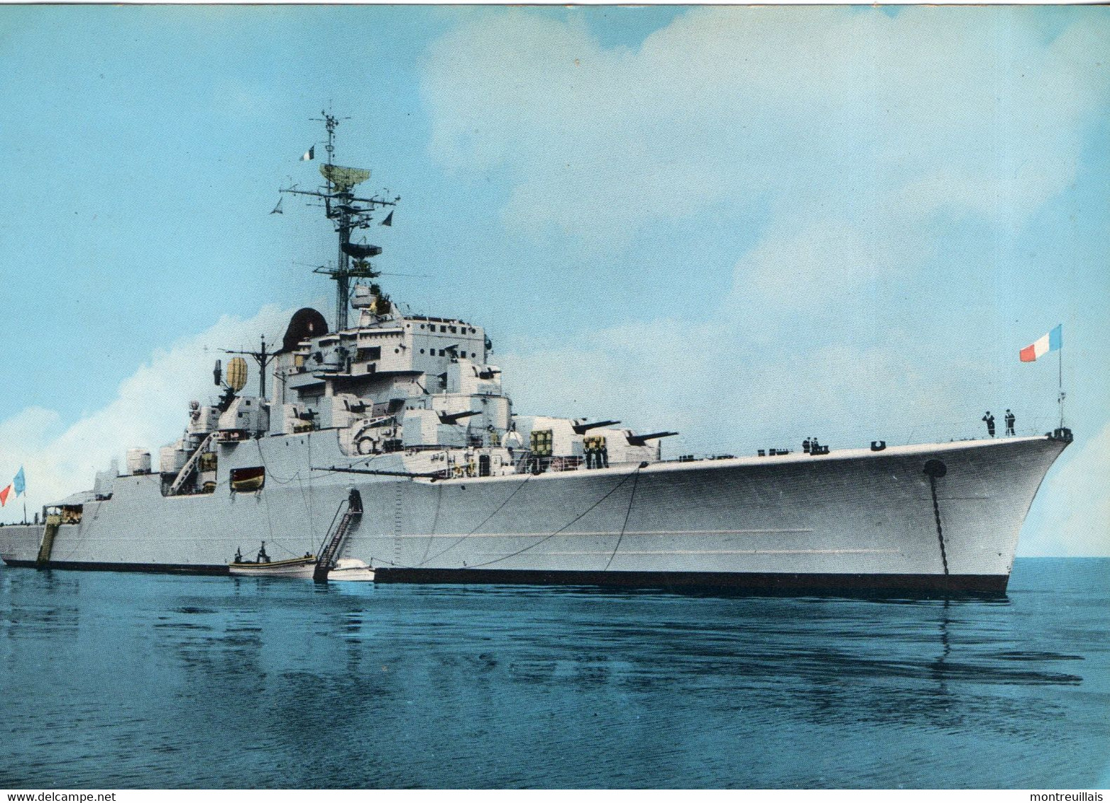 Photographie, Bateaux De Guerre, Croiseur Anti-aérien, DE GRASSE, Format 22X15, - Schiffe