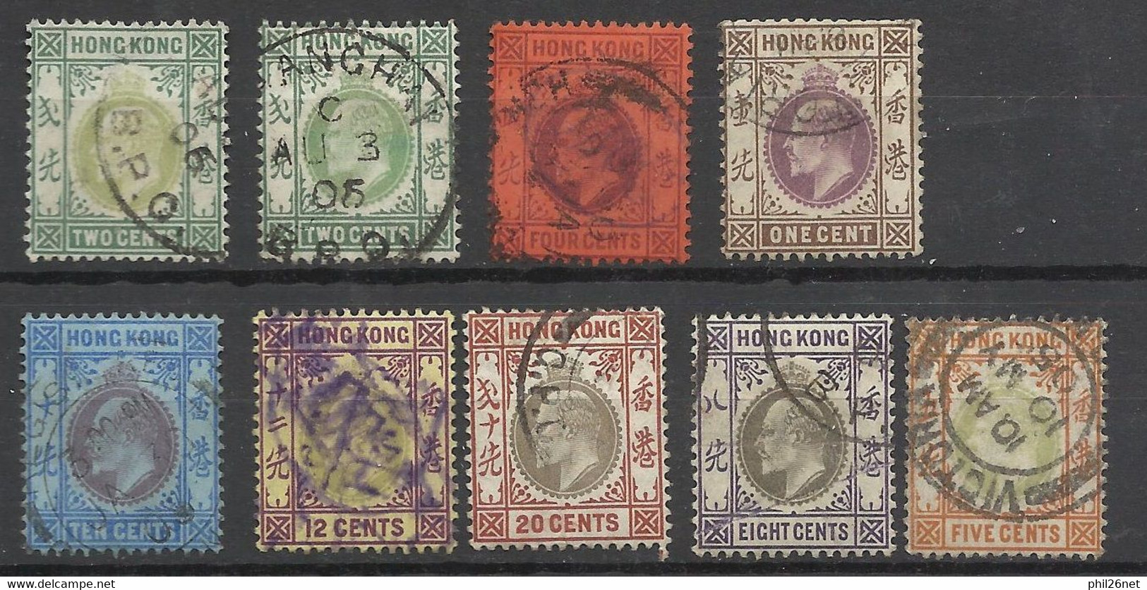 Hong Kong  UK N°  62  à  69  Et  77        Oblitérés    B / TB    Voir Scans    Soldé ! ! ! - Used Stamps