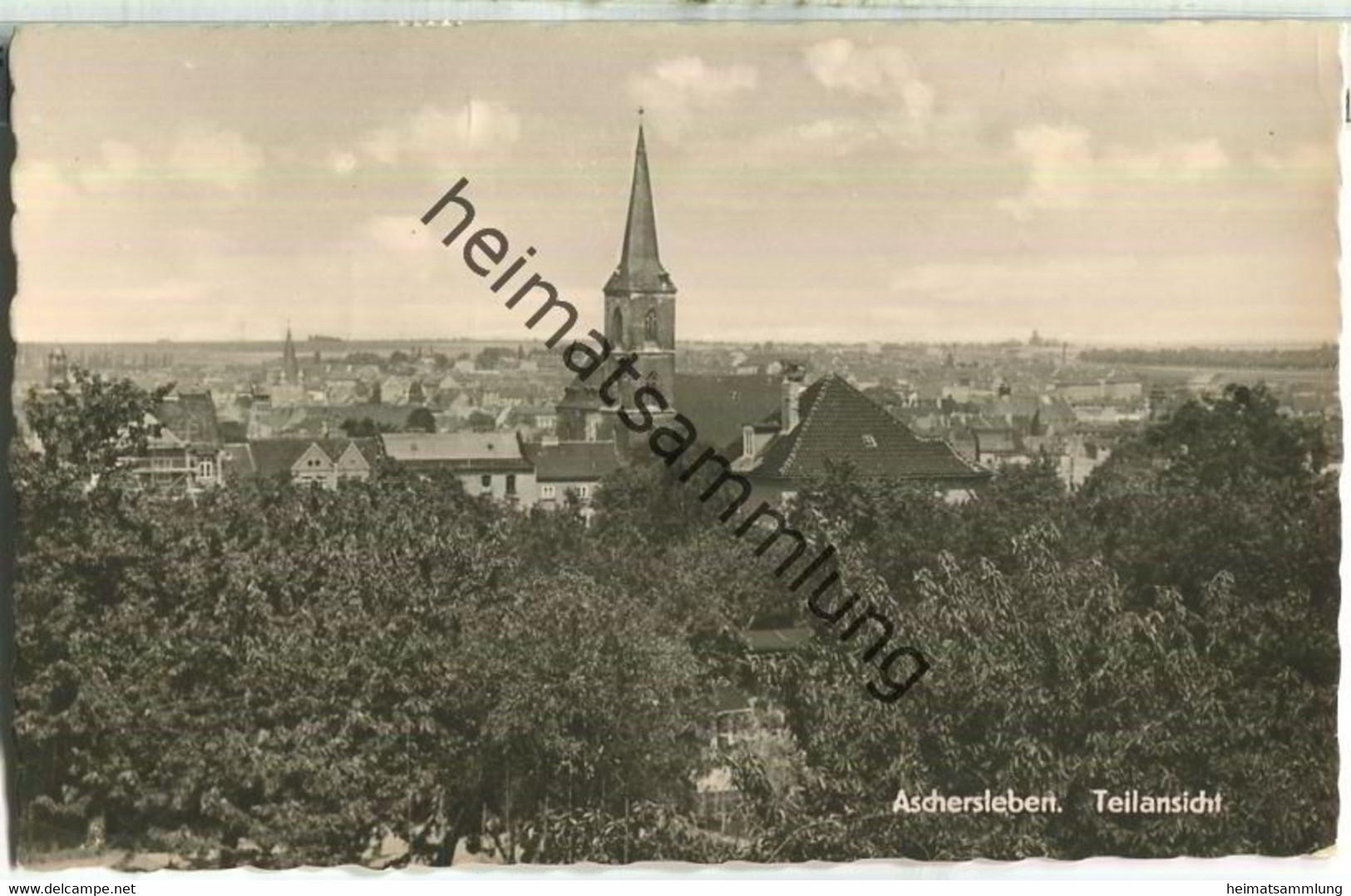 Aschersleben - Teilansicht - Foto-Anichtskarte - Verlag Otto Diederichs Halberstadt - Aschersleben