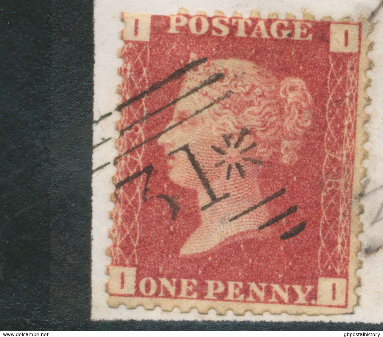 GB „131 / EDINBURGH“ Scottish Duplex Postmark (between 3 Thin Bars, Same Lenght, 131 Between Stars) On VF Rare STO PS - Storia Postale