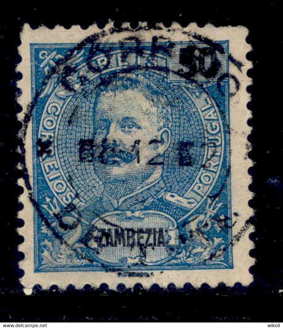 ! ! Zambezia - 1898 D. Carlos 50 R - Af. 20 - Used - Zambezië