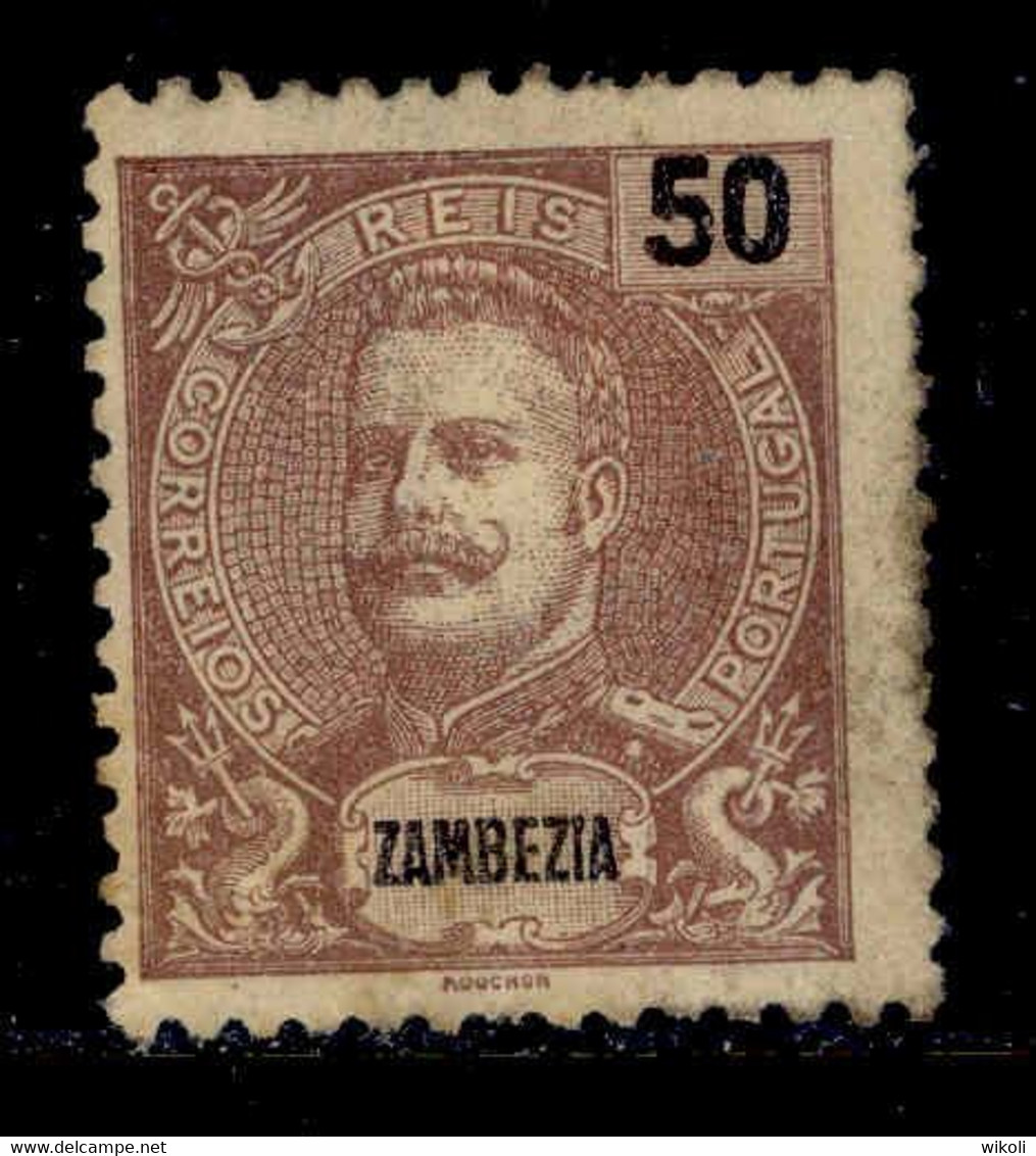 ! ! Zambezia - 1903 D. Carlos 50 R - Af. 48 - No Gum - Zambezië