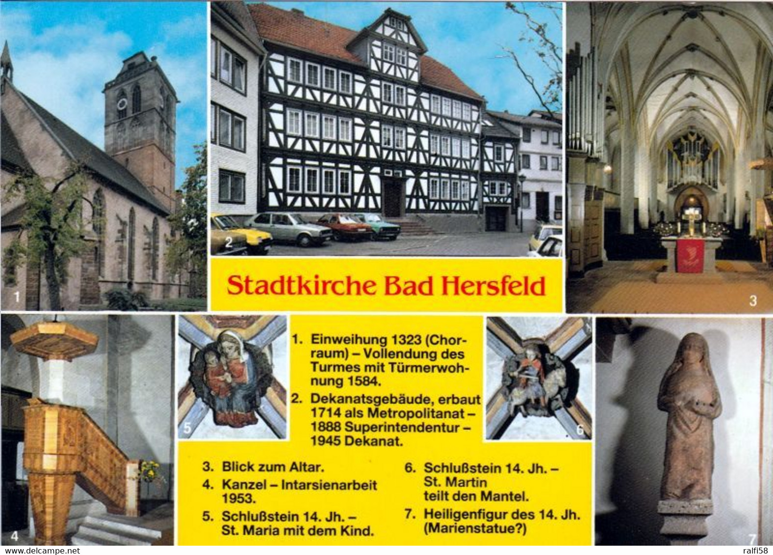 1 AK Germany / Hessen * Chronik Der Stadtkirche In Bad Hersfeld * - Bad Hersfeld