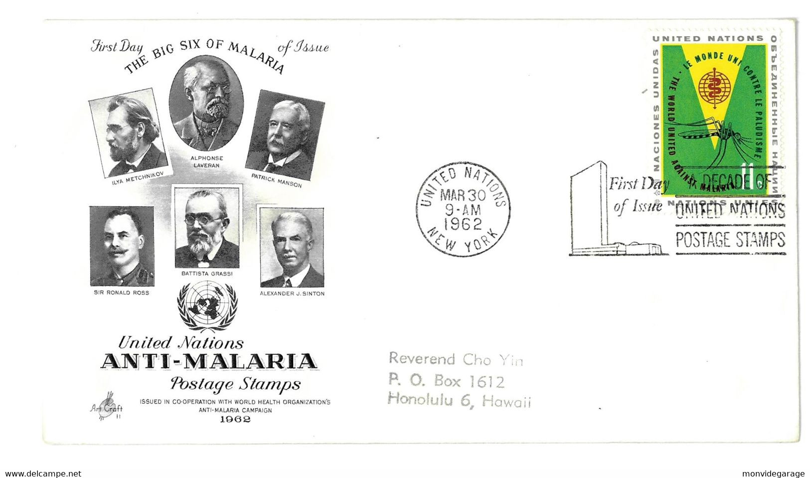 United Nations - First Day Of Issue - 1962 - New York 056 - Lettres & Documents