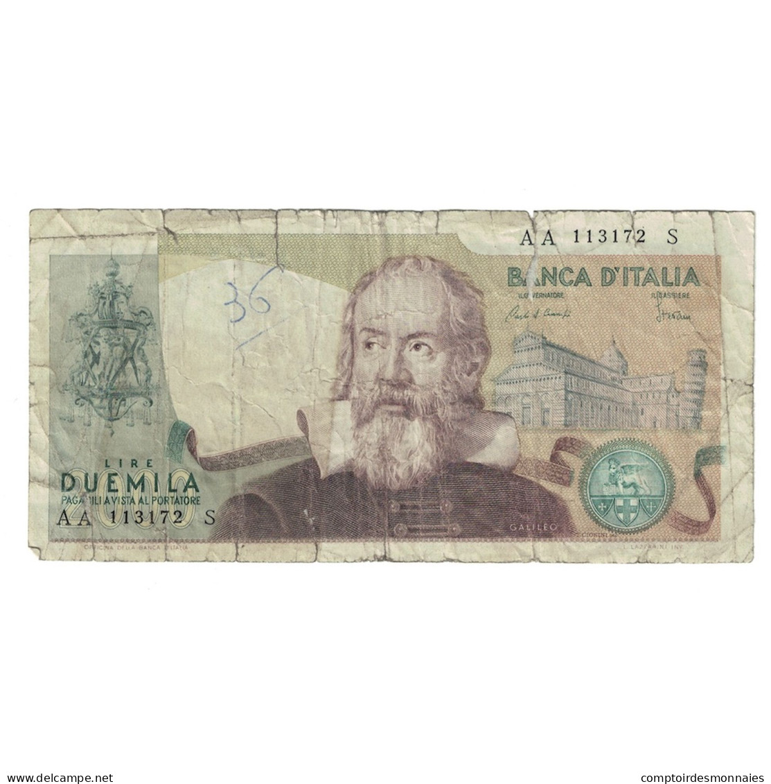 Billet, Italie, 2000 Lire, 1983, 1983-10-24, KM:103c, B+ - 2.000 Lire