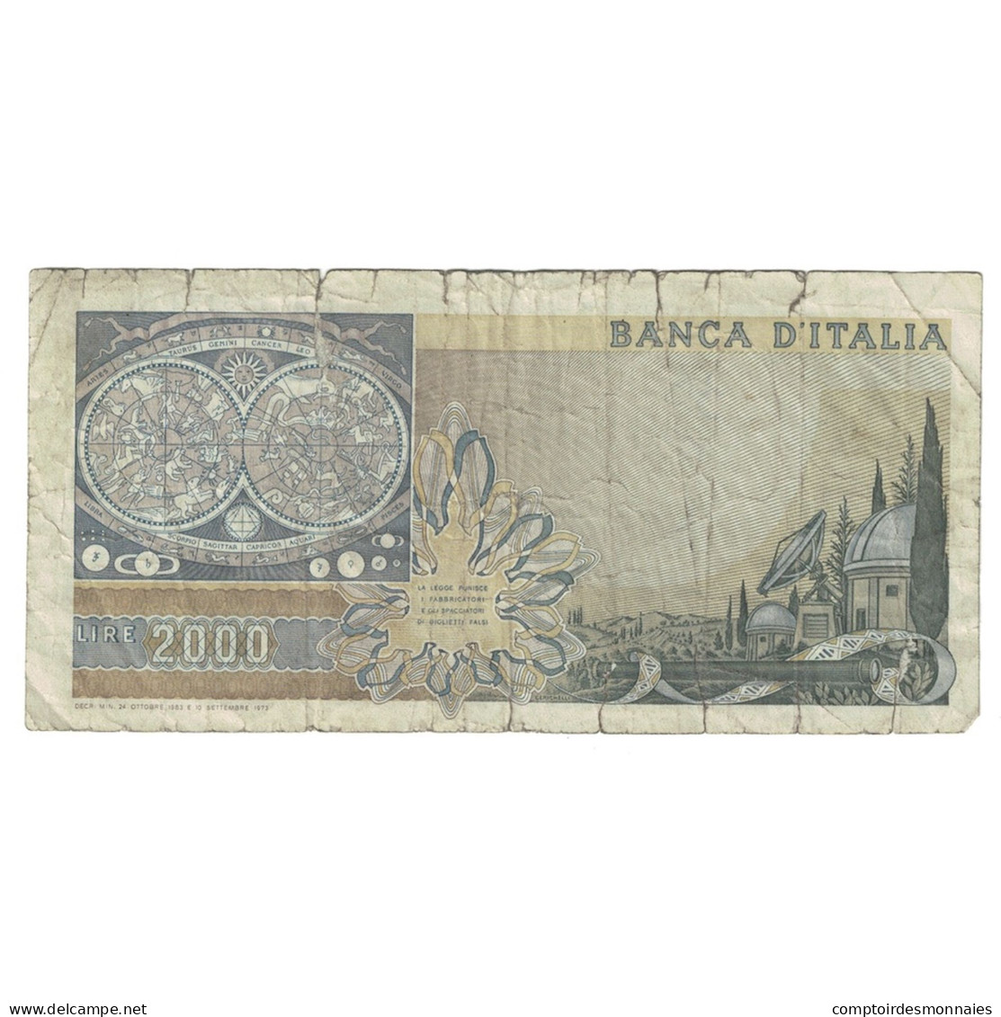 Billet, Italie, 2000 Lire, 1983, 1983-10-24, KM:103c, B+ - 2000 Lire