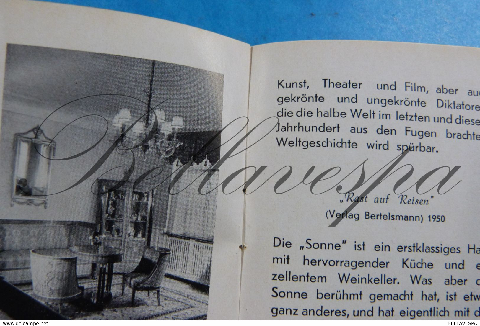 Offenburg - propr. Besitser  Karl Schimph Hotel Sonne - petite livre 16 pages.-