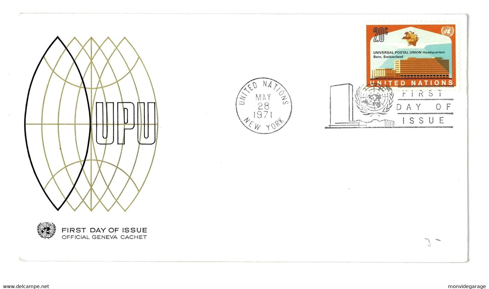 United Nations - First Day Of Issue - 1971 - New York 070 - Briefe U. Dokumente