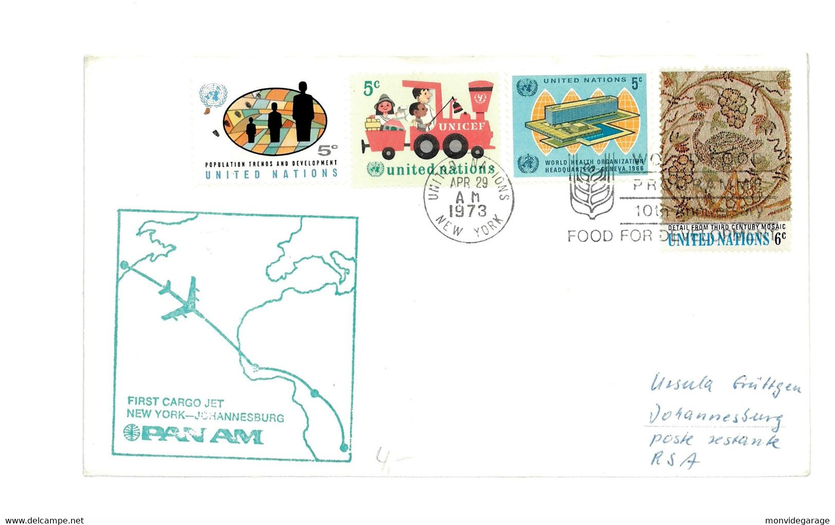 United Nations - First Day Of Issue - 1973 - New York 072 - Storia Postale