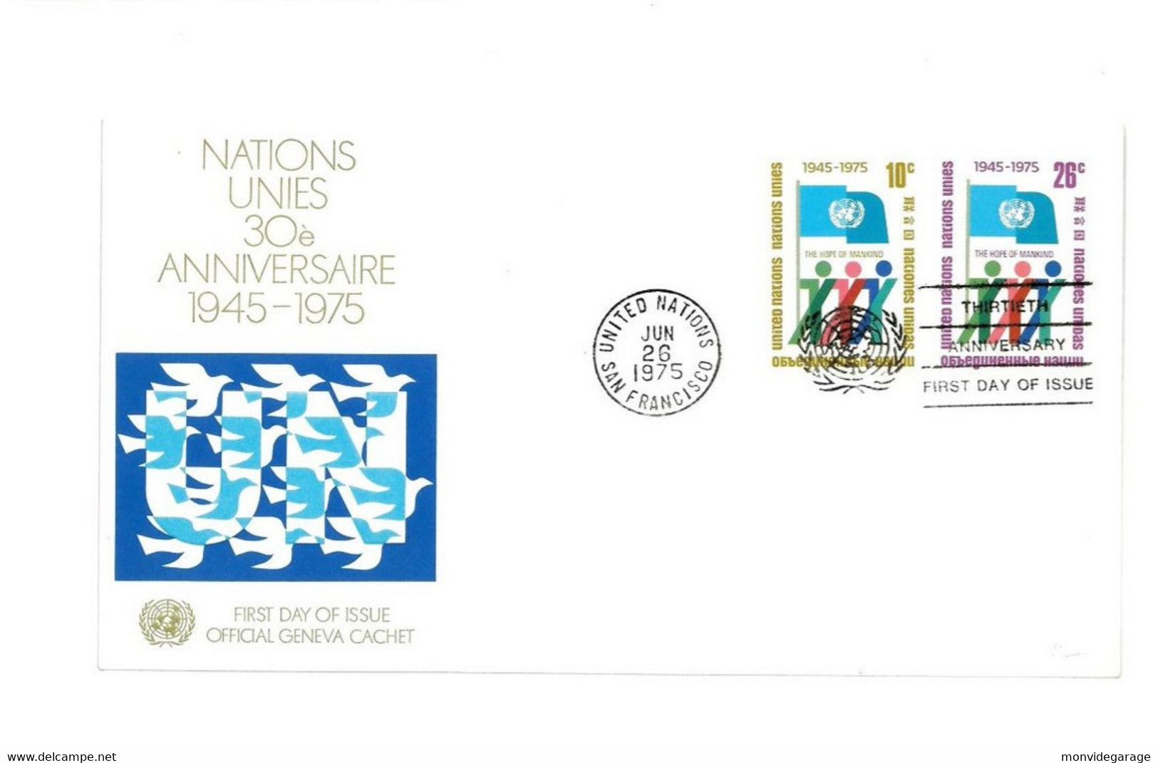 United Nations - First Day Of Issue - 1975 - New York 074 - Storia Postale