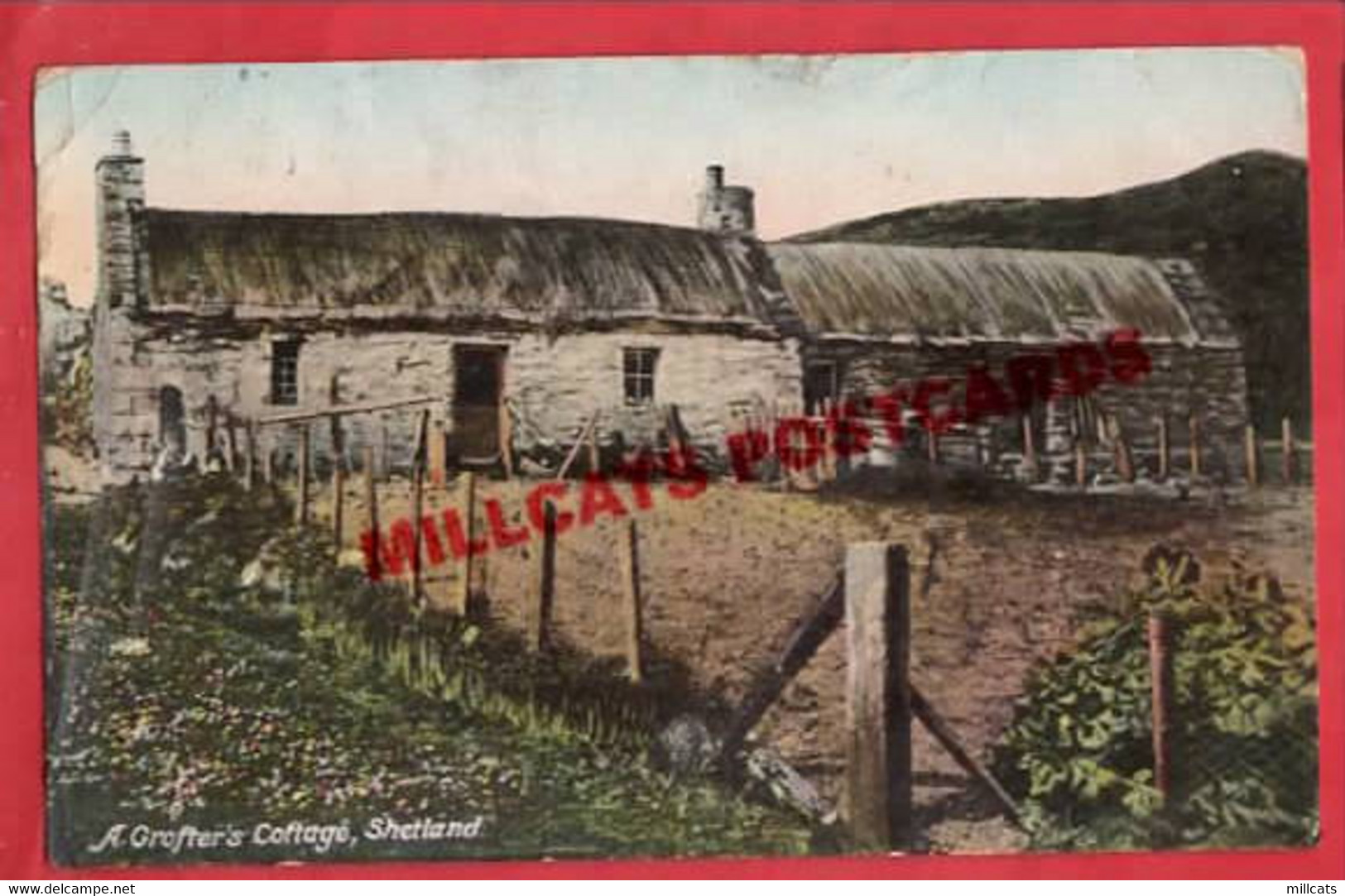 SHETLAND ISLAND  A CROFTERS  COTTAGE   Pu 1912 - Shetland