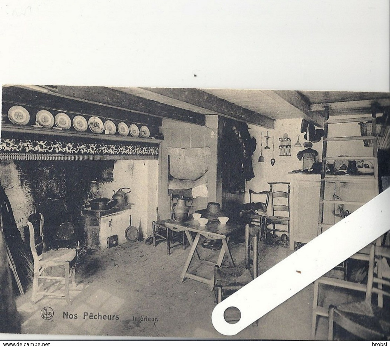 B Belgique Bruxelles, Nos Pêcheurs Intérieur De Maison De Pêcheur, édition Nels Thill - Petits Métiers