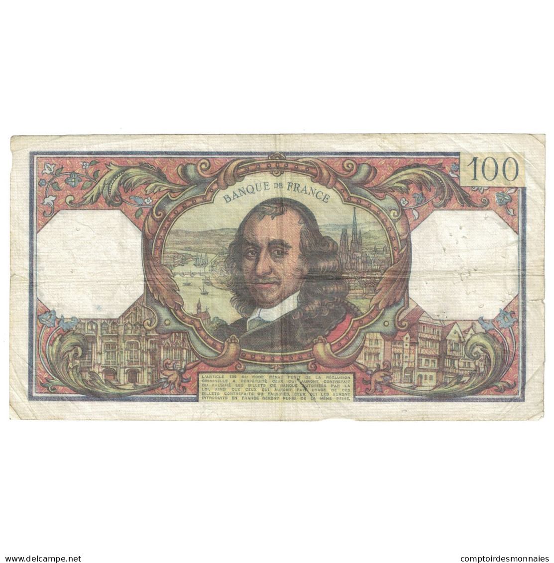 France, 100 Francs, Corneille, 1977, T.1081, TB+, Fayette:65.58, KM:149f - 100 F 1964-1979 ''Corneille''