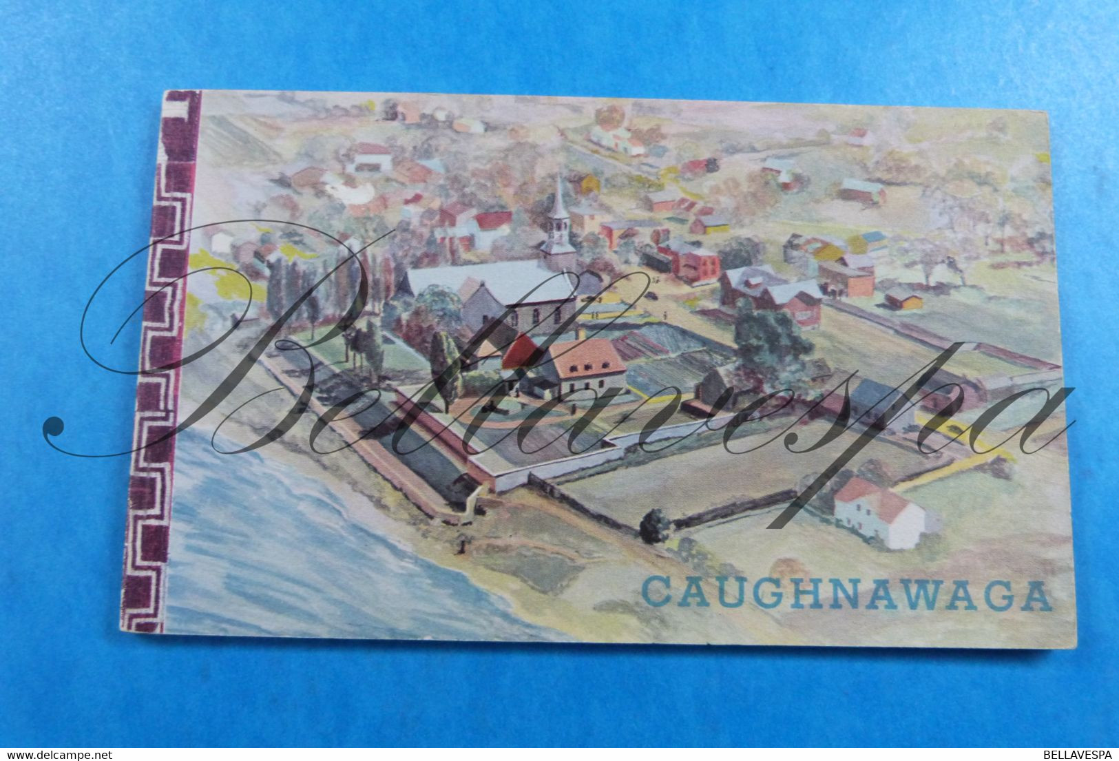 Caughawaga-Carnet X 8 Postcards /cpa -Canada Carnet Mission Indienne Christening Saint-François Xavier Missie - Missionen
