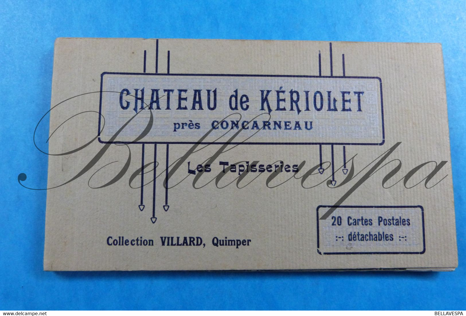 Chateau De Kériolet Concarneau  Les Tapisseries Coll Villard Lot Carnet X 20 Cpa Cartes Postales - Other & Unclassified