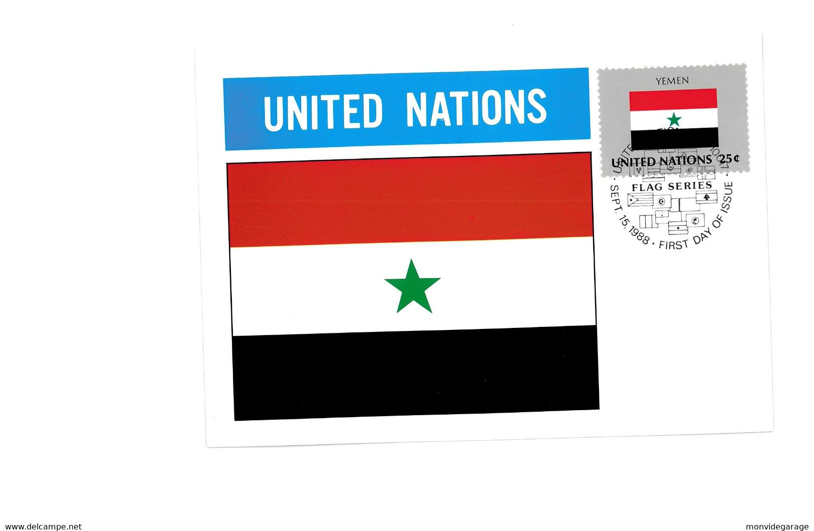 United Nations - Yemen - 1988 - New York 104 - Maximum Cards