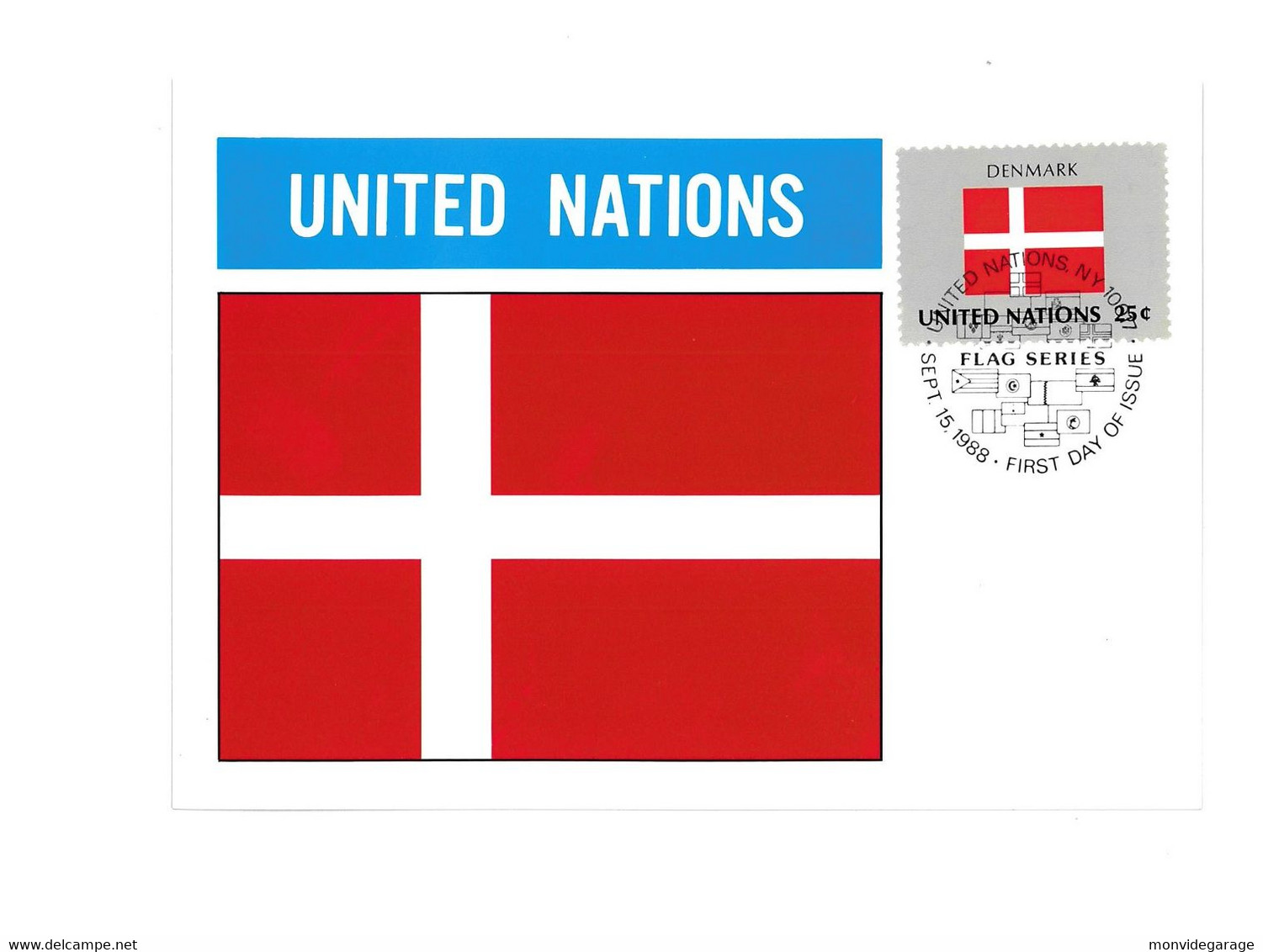 United Nations - Denmark - 1988 - New York 109 - Maximumkarten