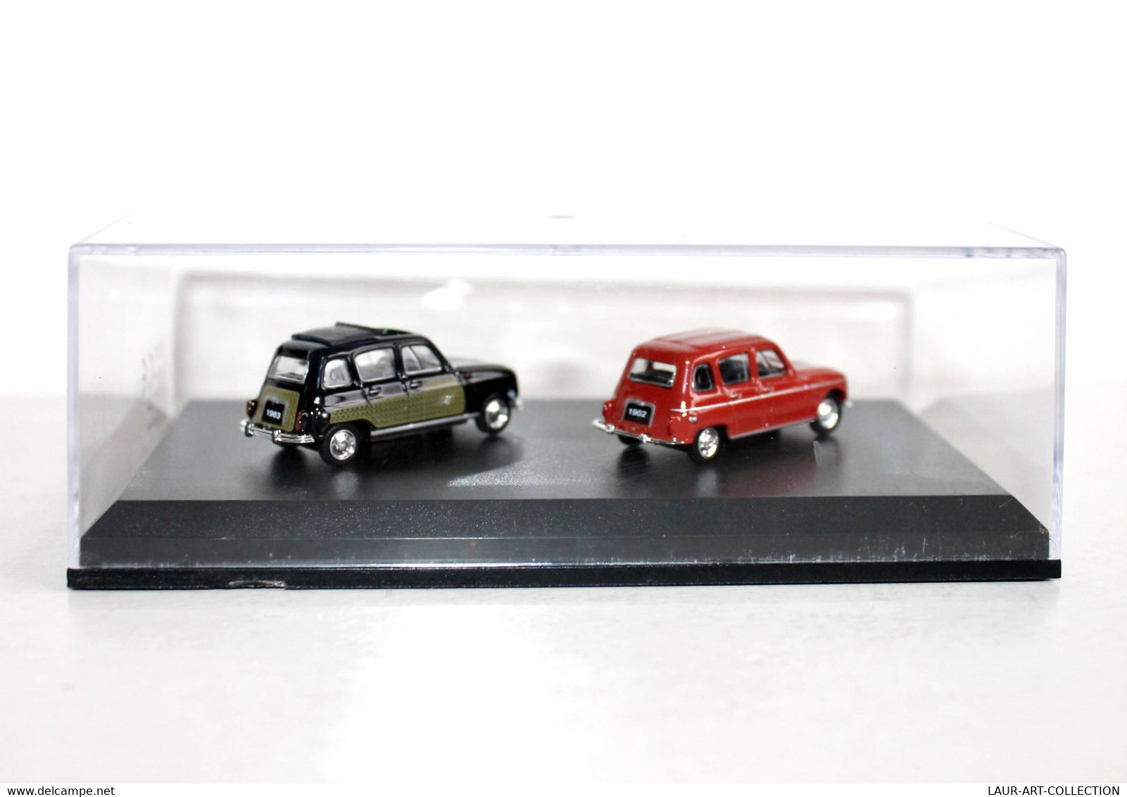 RENAULT 4 1962 + R4 PARISIENNE 1963 - VOITURE AUTOMOBILE MINIATURE 1/87 - ANCIEN MODELE REDUIT (1712.4) - Schaal 1:87