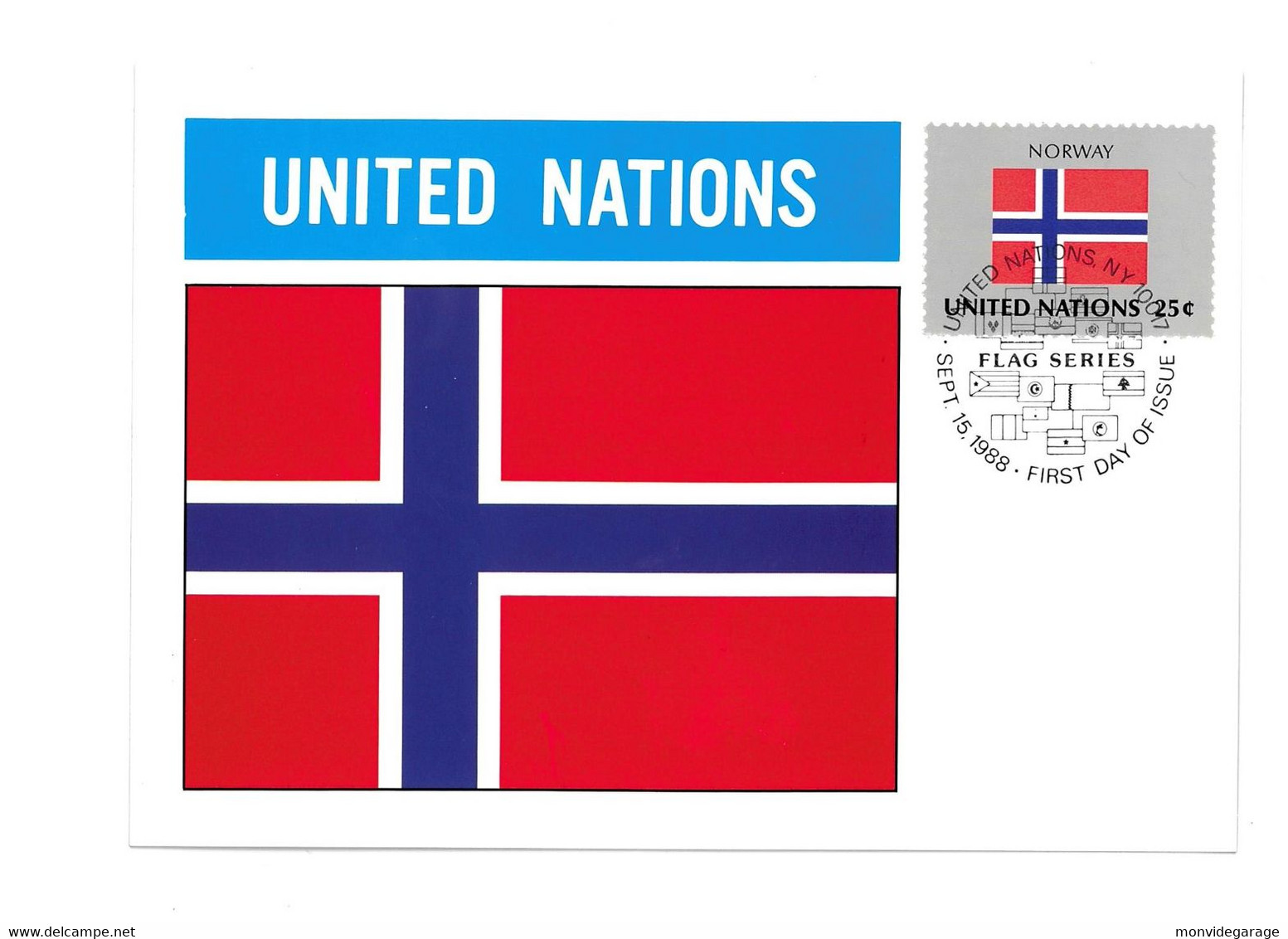 United Nations - Norway - 1988 - New York 117 - Maximum Cards