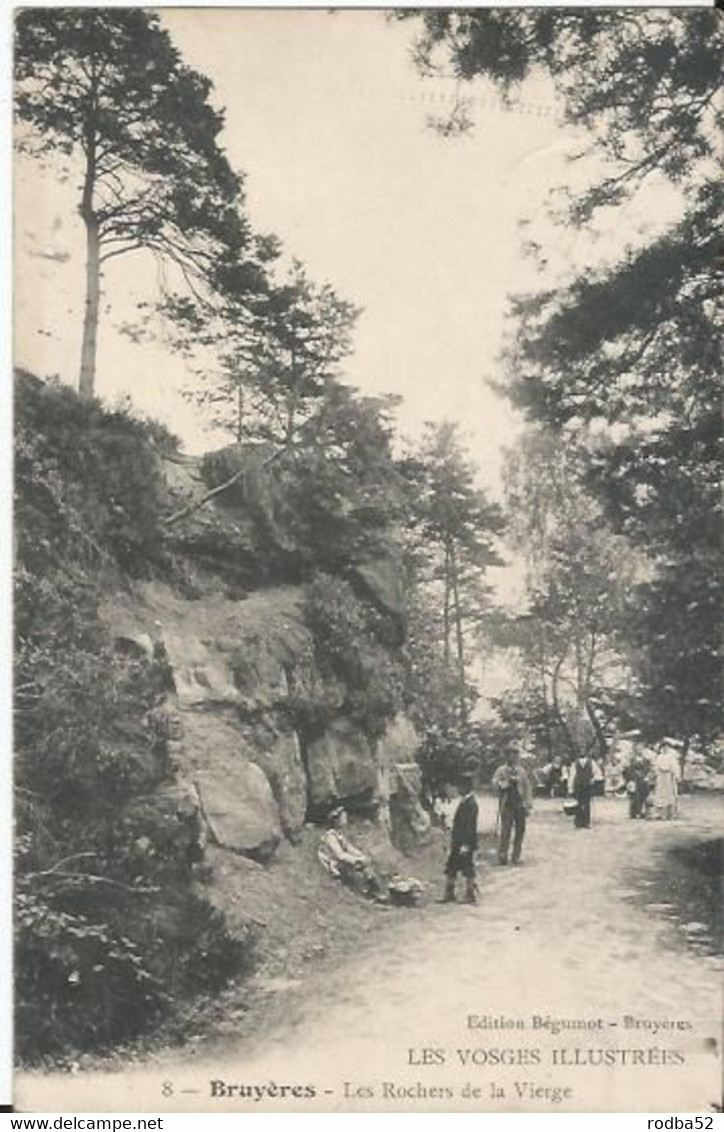 CPA - 88- Bruyères - Les Rochers De La Vierge  - Animée - Bruyeres