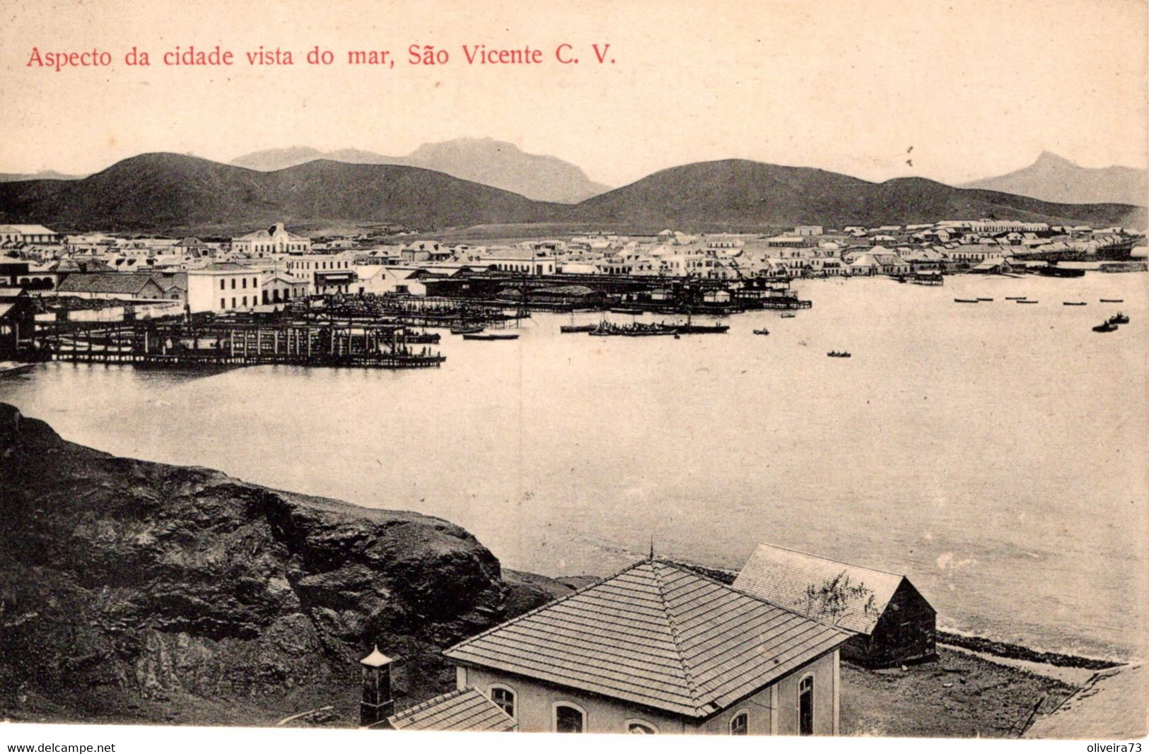 CABO VERDE - S. VICENTE - Aspecto Da Cidade Vista Do Mar - Cap Vert