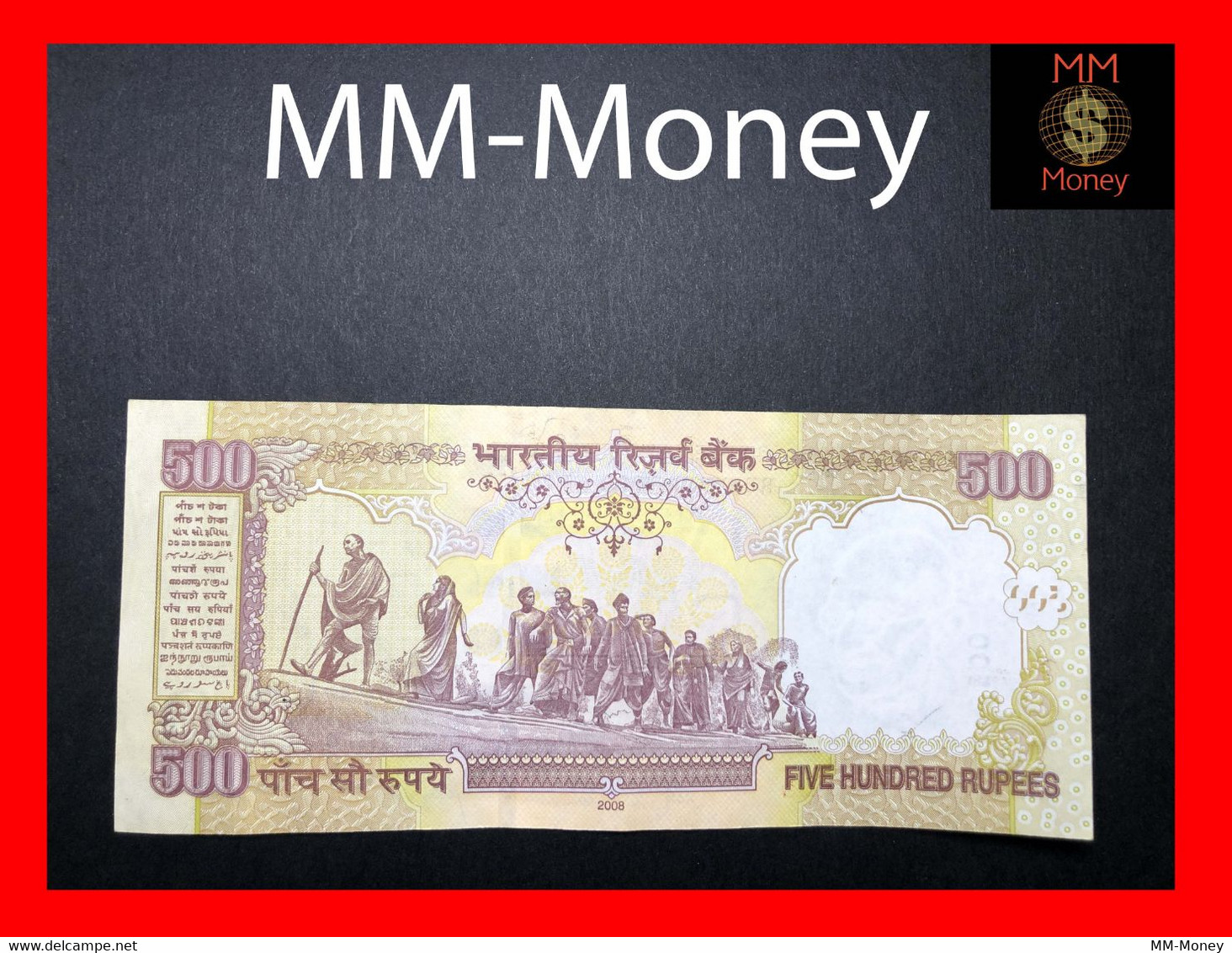 INDIA  500 Rupees  2015  P. 106    "plate Letter L "    AU - Inde