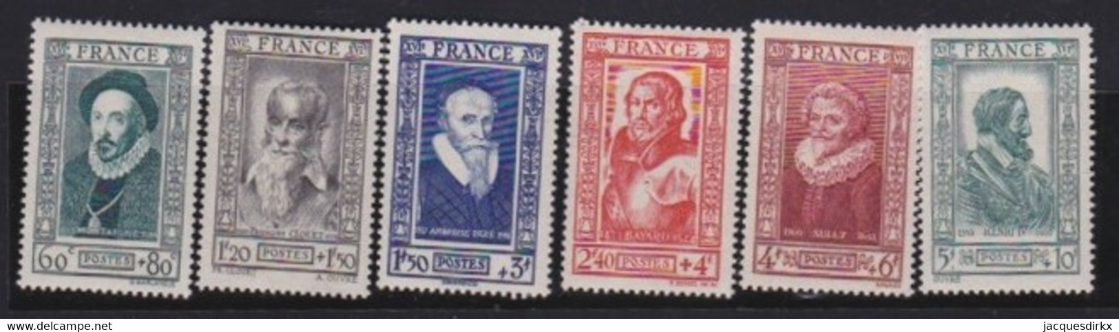 France  .  Y&T  .    587/592      .    **    .   Neuf Avec Gomme Et SANS Charnière - Unused Stamps