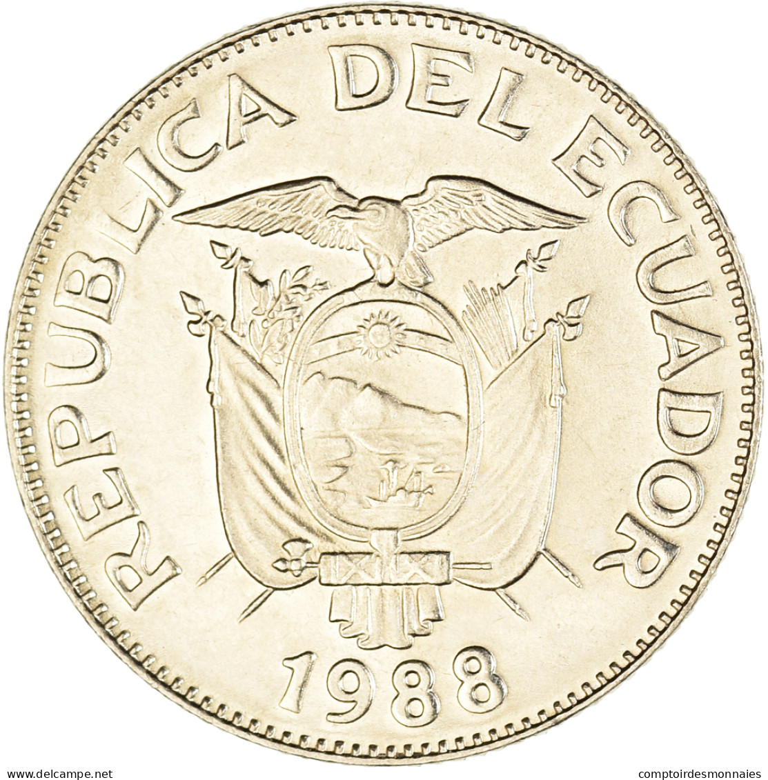 Monnaie, Équateur, Sucre, Un, 1988 - Equateur