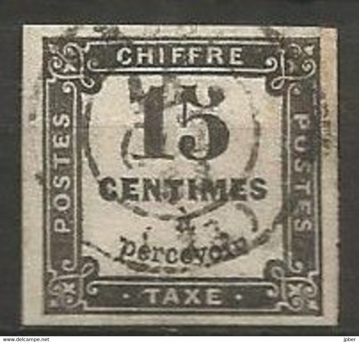 France - Timbres-Taxe - N° 3 Noir Typo - Obl. - 1859-1959 Usados