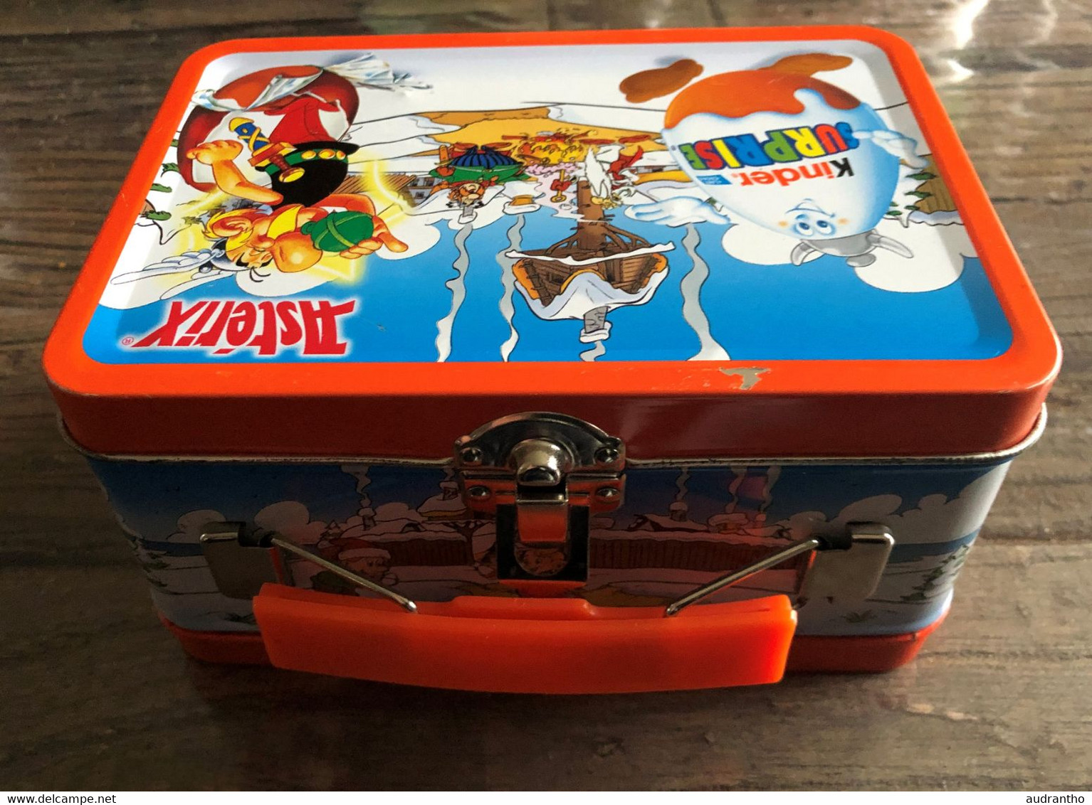 Asterix Et Obelix - Boîte à Gouter Kinder Surprise En Métal 2003 - Lunchbox - Objets Publicitaires