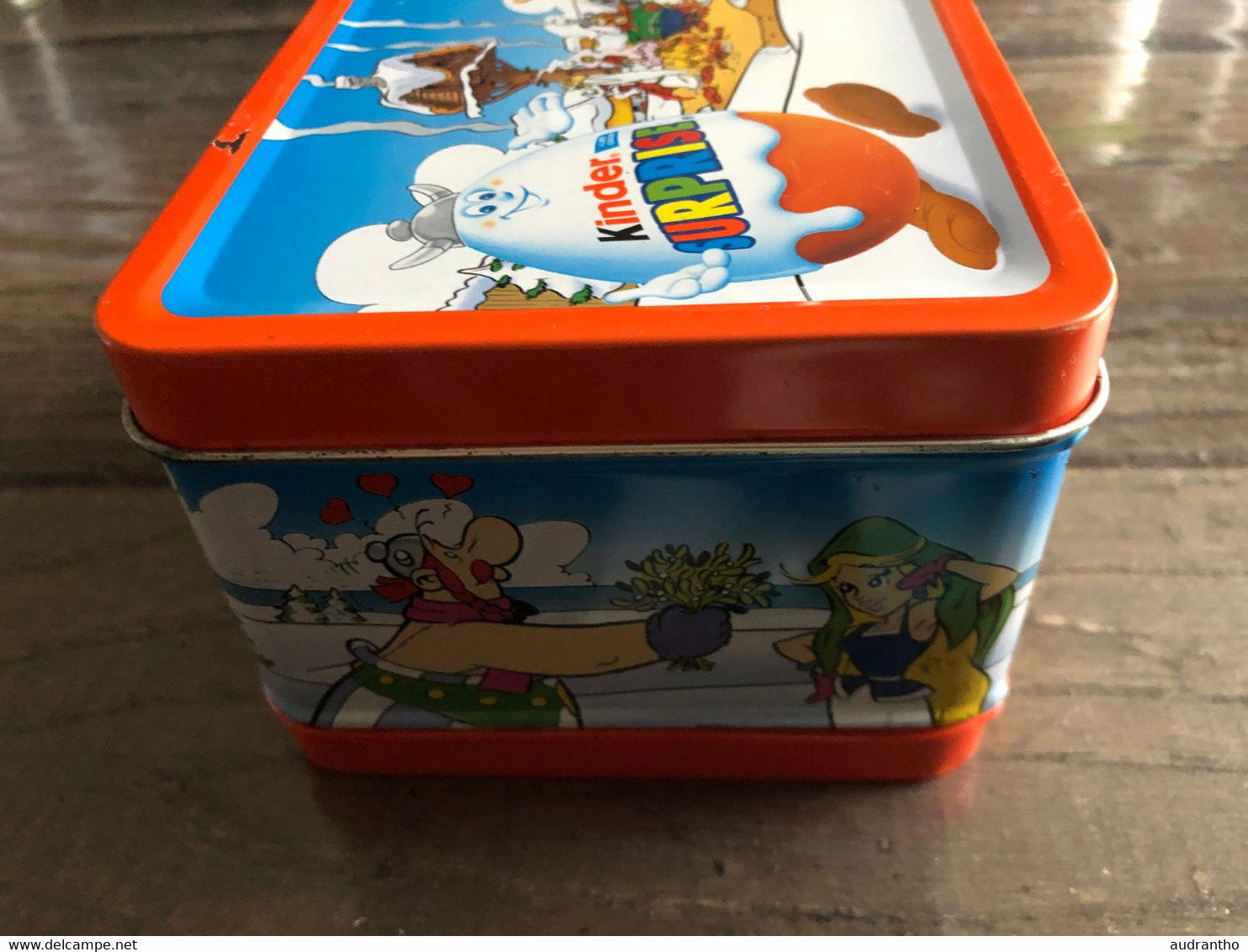 Asterix Et Obelix - Boîte à Gouter Kinder Surprise En Métal 2003 - Lunchbox - Objets Publicitaires