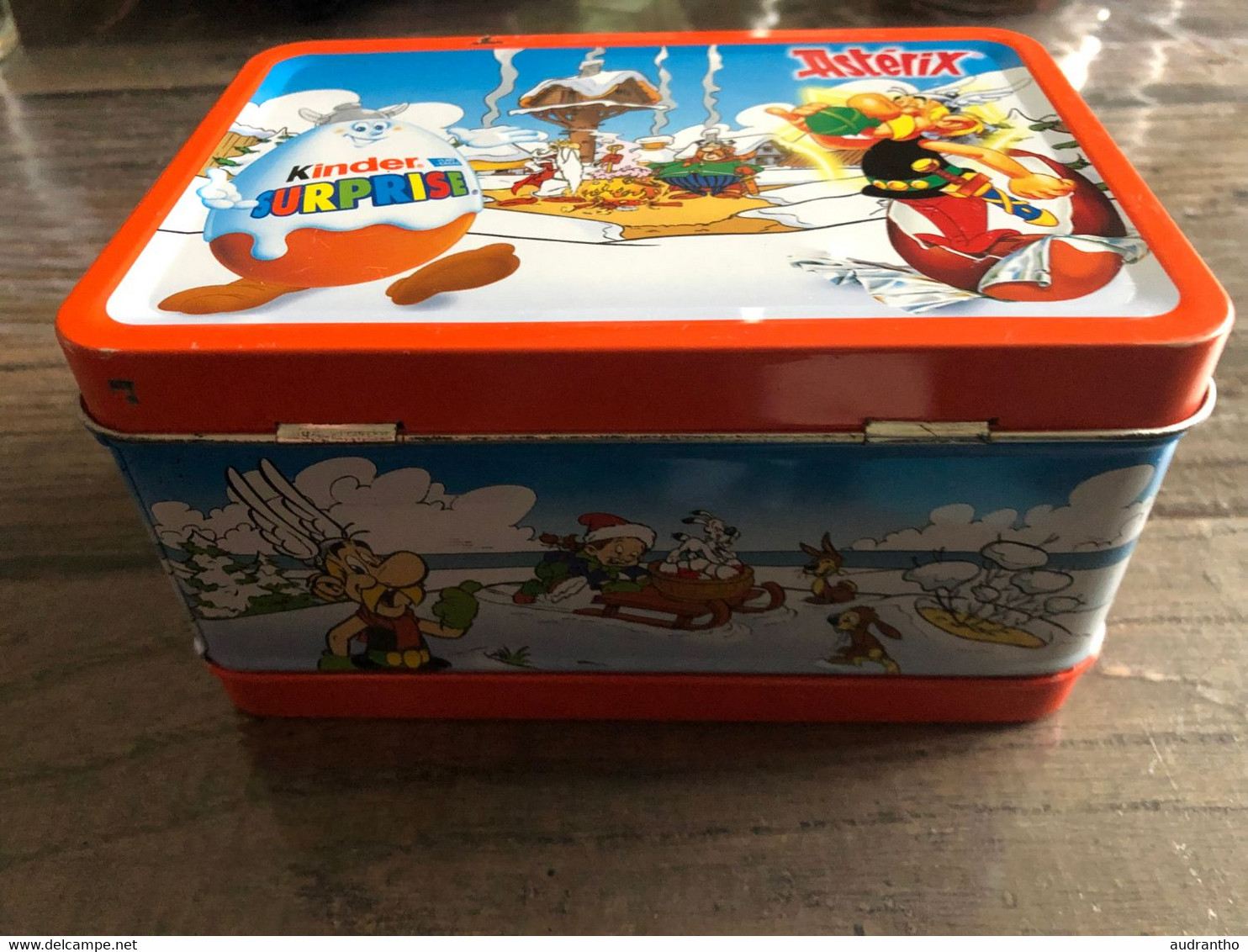 Asterix Et Obelix - Boîte à Gouter Kinder Surprise En Métal 2003 - Lunchbox - Objets Publicitaires