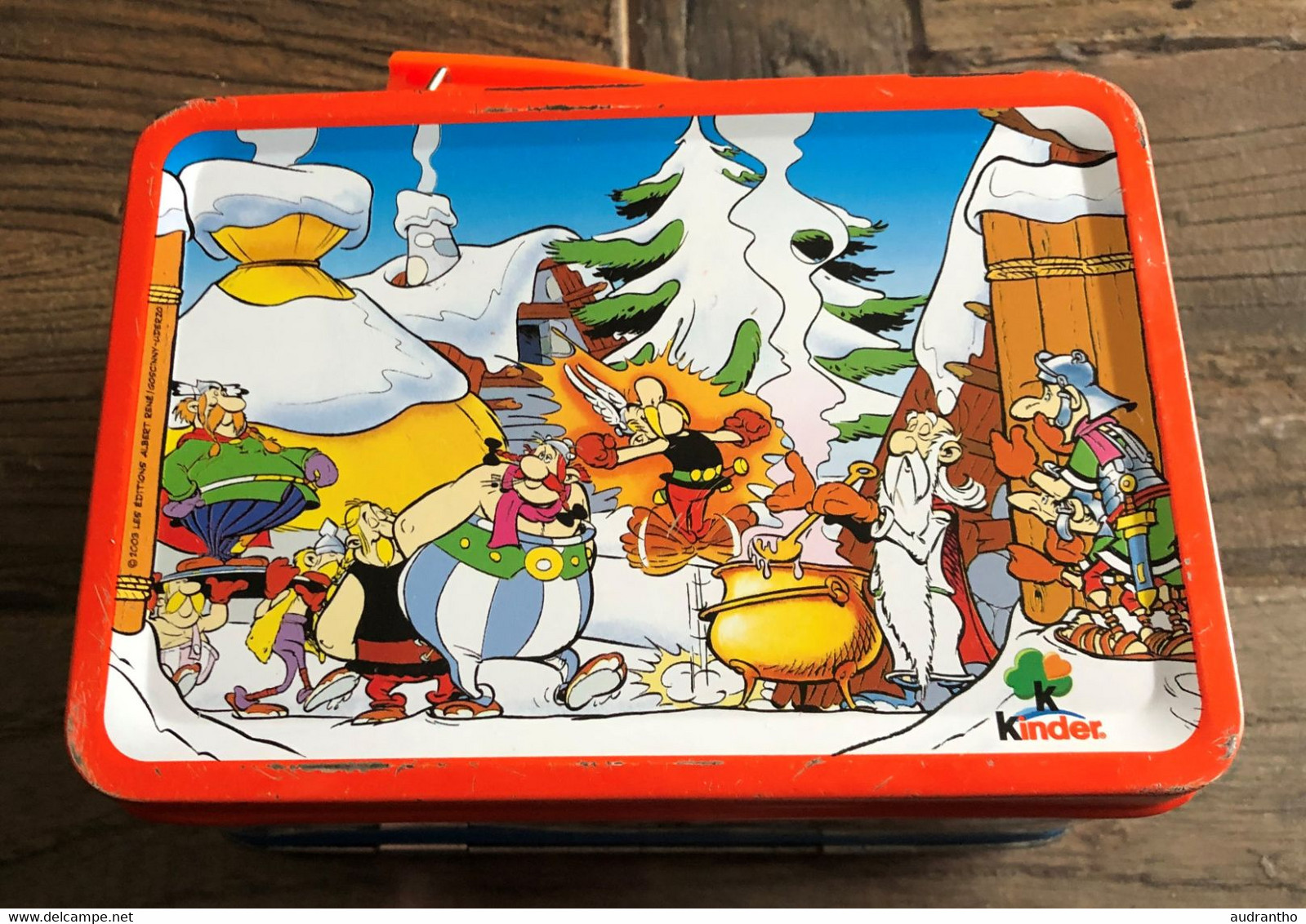 Asterix Et Obelix - Boîte à Gouter Kinder Surprise En Métal 2003 - Lunchbox - Objets Publicitaires