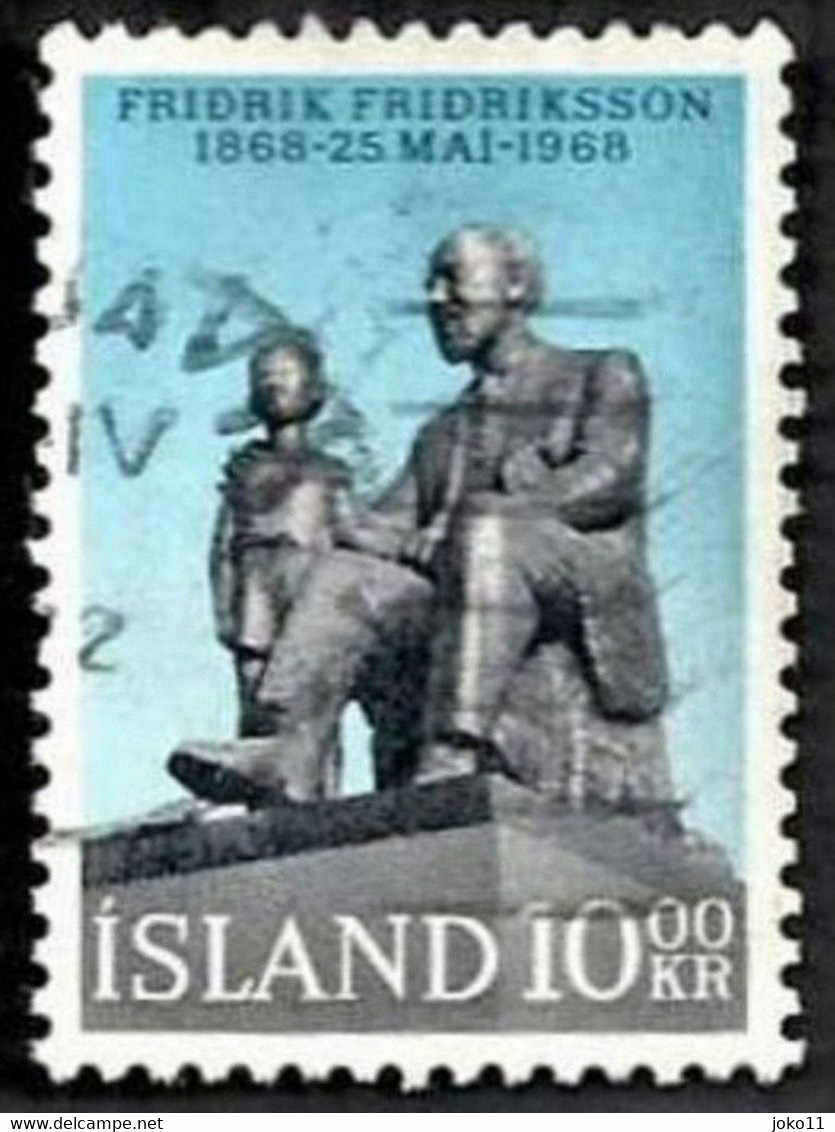 Island, 1968, Mi.-Nr. 421, Gestempelt - Gebraucht