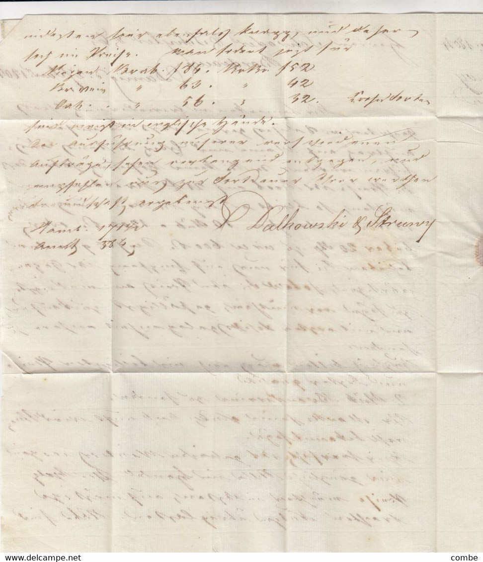 LETTRE. JANV 1804. DALKOROSKI DANZIG POUR SCHRODER BORDEAUX. PAR WEZEL TAXE 17 Sols - 1794-1814 (Période Française)