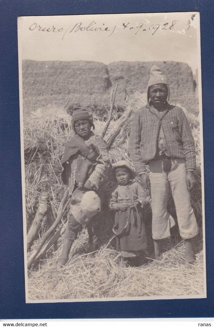 CPA Bolivie Oruro Carte Photo Voir Dos - Bolivien