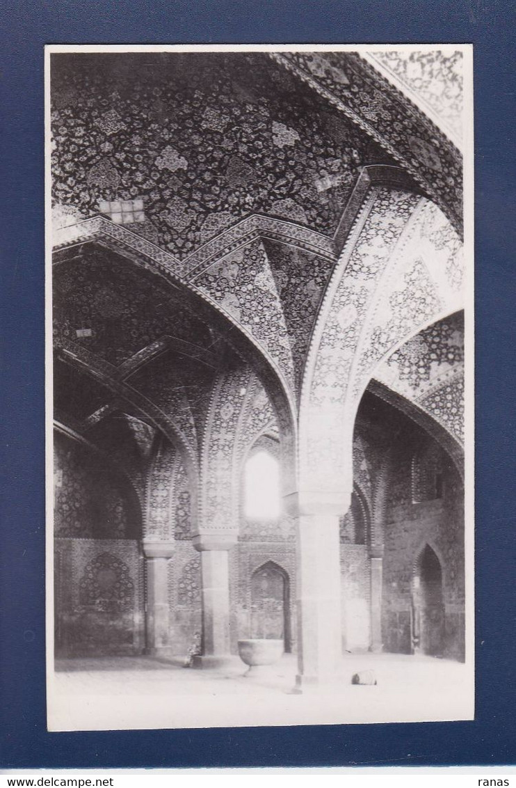 CPA Perse Iran Carte Photo Voir Le Dos Ispahan - Irán