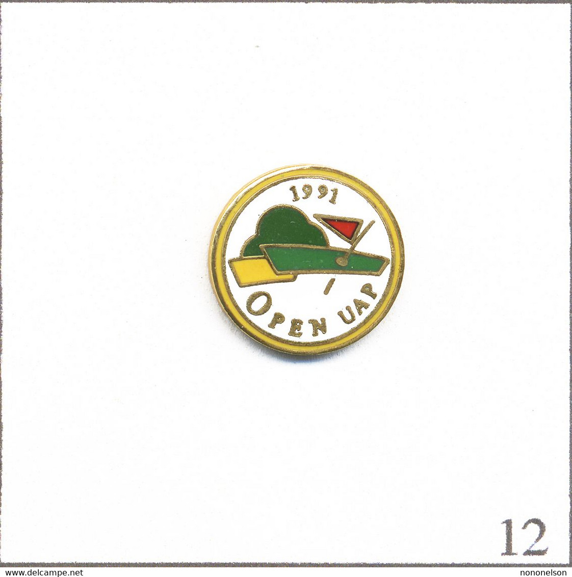 Pin's Banque Et Assurance - Sport / Golf “Open UAP“ 1991. Estampillé Punch. EGF. T883-12 - Golf