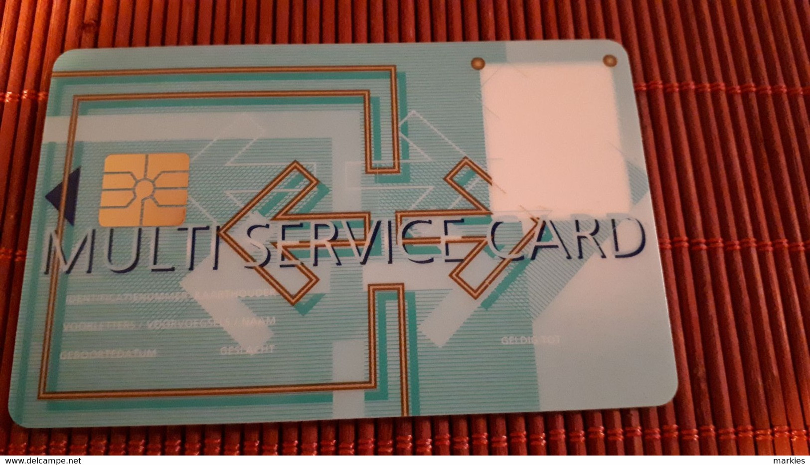 Multi Sercice Card Demo No Real Chip Card 2 Scans Rare - Unknown Origin