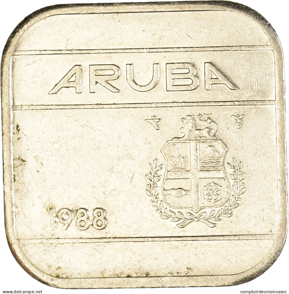 Monnaie, Aruba, 50 Cents, 1988 - Aruba