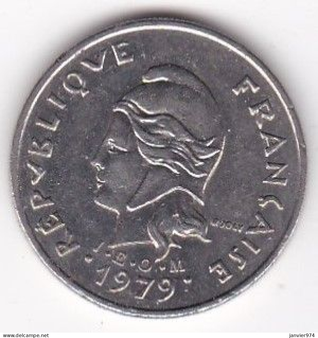 Polynésie Française. 10 Francs 1979 . En Nickel - Polinesia Francesa