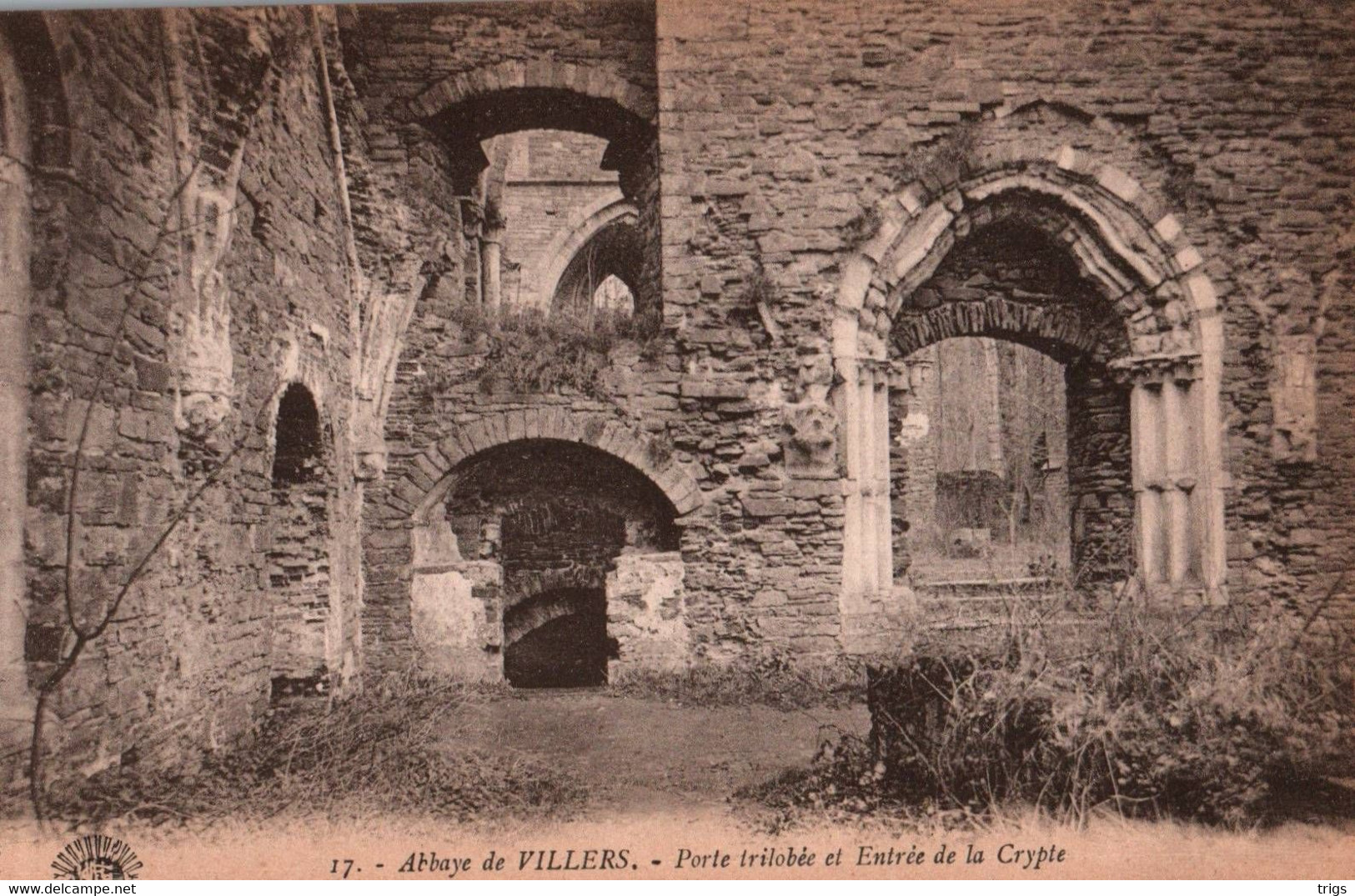 Abbaye De Villers - Porte Trilobée Et Entrée De La Crypte - Villers-la-Ville