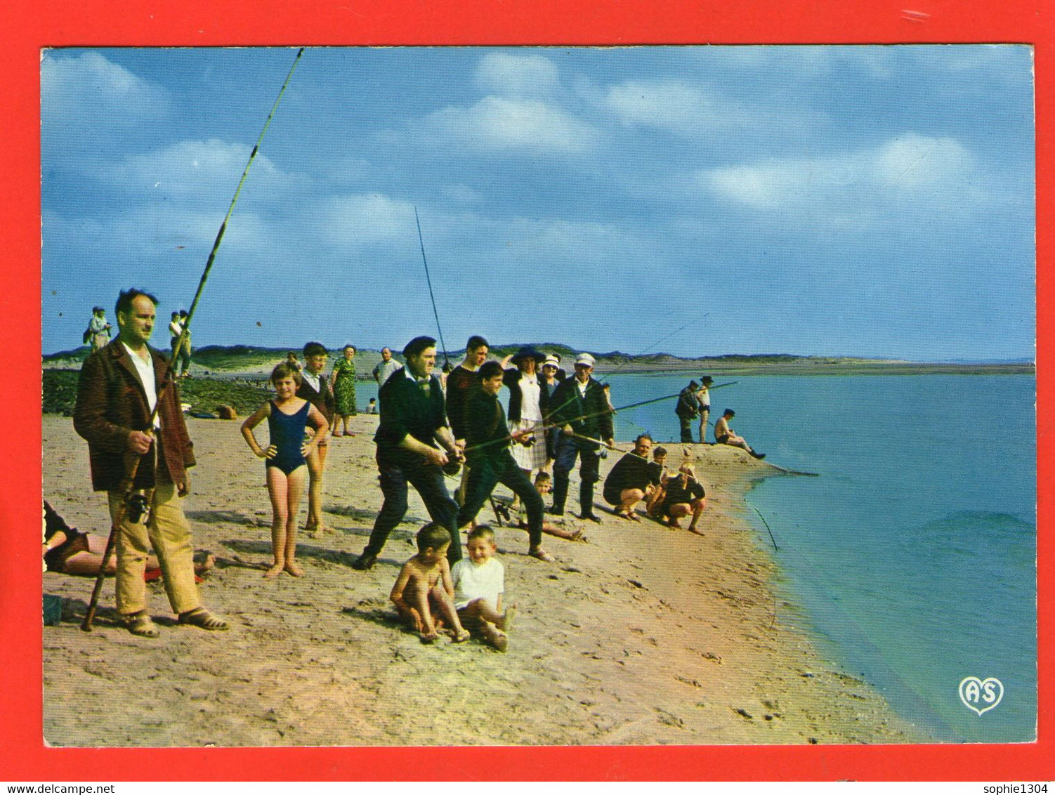 La COTE D'OPALE - Pêcheurs Dans La Baie - Carte Postée à AULT En 1960 - Picardie