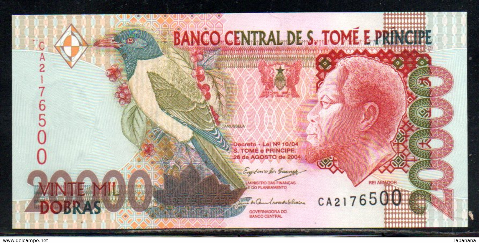 659-Saint Thomas Et Prince 20 000 Dobras 2004 CA217 Neuf/unc - Sao Tome And Principe