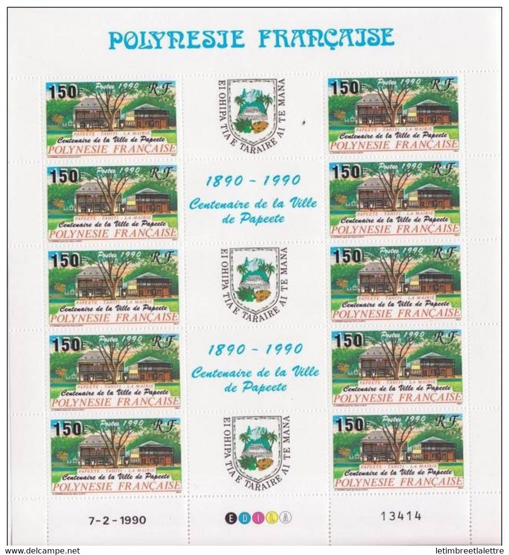 Polynésie Française - YT N° 358 A Et 359 A ** En Feuille De 10 - Neuf Sans Charnière - Nuevos