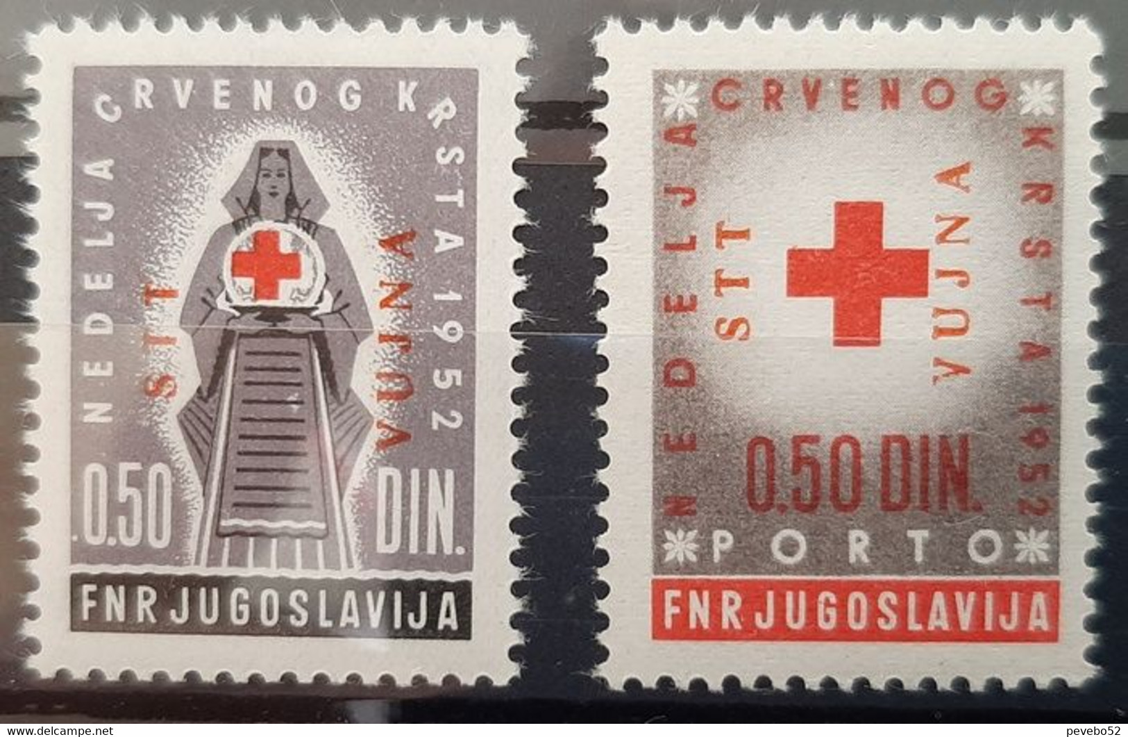 YUGOSLAVIA TRIESTE ZONE B - 1952 RED CROSS MNH - Collections, Lots & Series