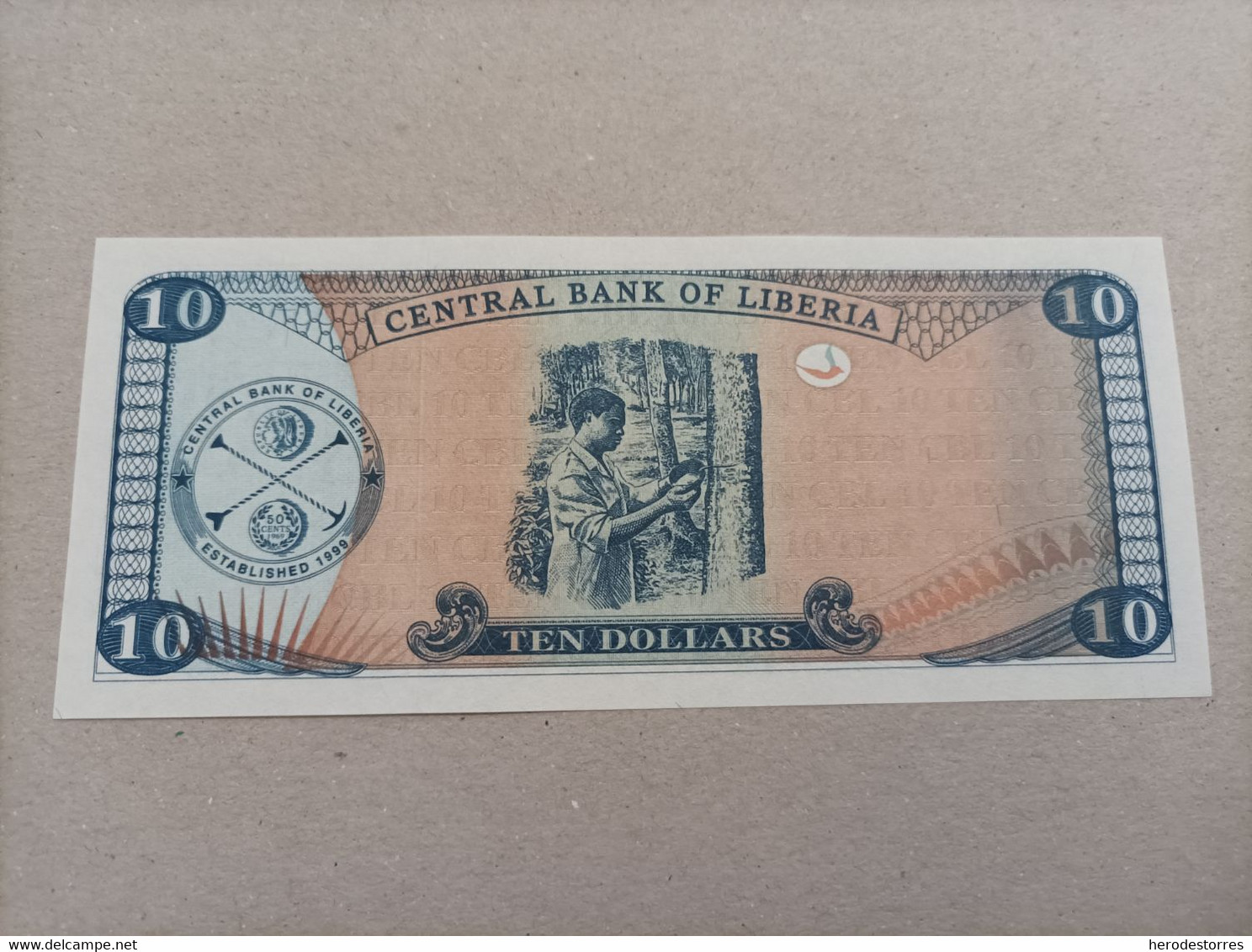 Billete De Liberia De 10 Dólares, Año 2011, UNC - Liberia