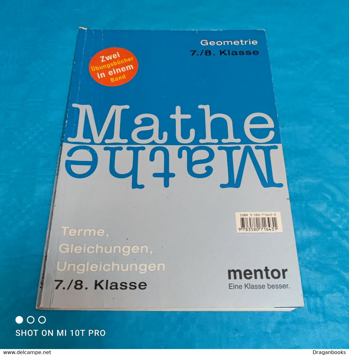 Mentor Übungsbuch Mathe Klasse 7&8 - School Books