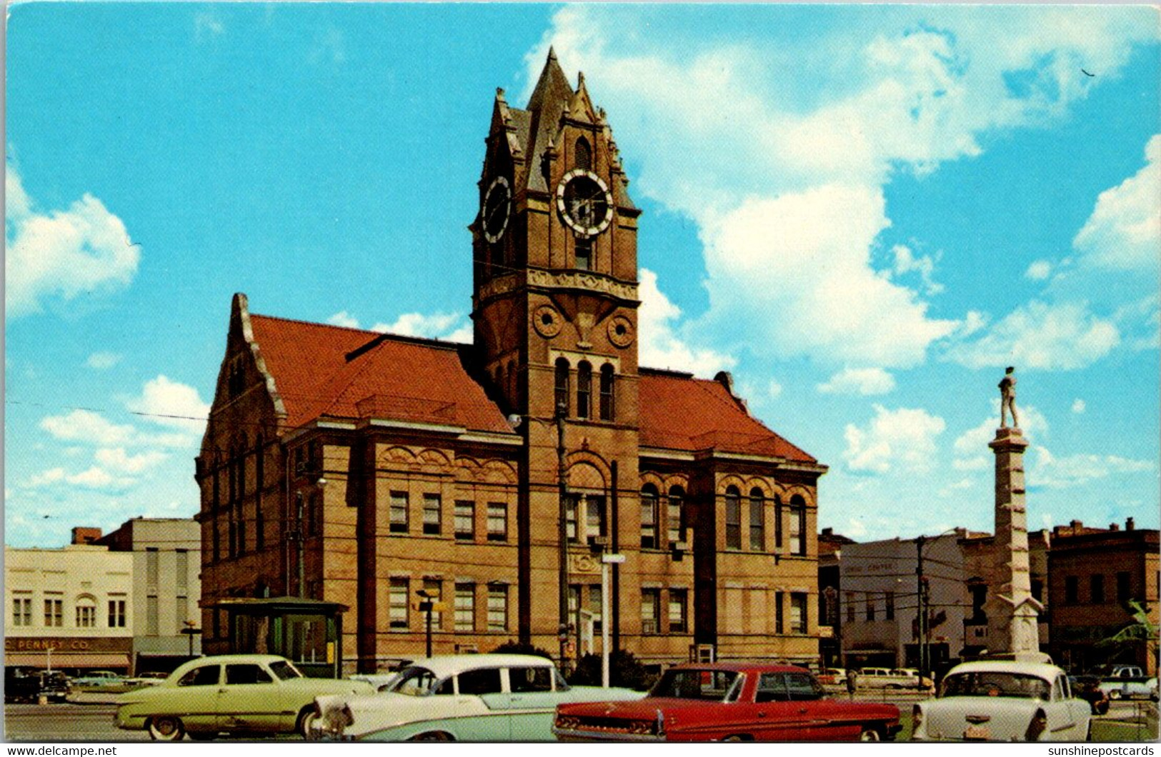 South Carolina Anderson County Court House And Square - Anderson