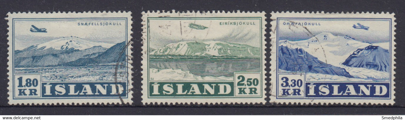 Iceland 1952 - Michel 278-280 Used - Usati